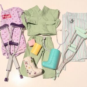 American Girl Other Brand Hospital Doctor Get Well Set